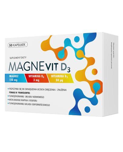 Magnevit D3, 50 kapsułek zdjęcie