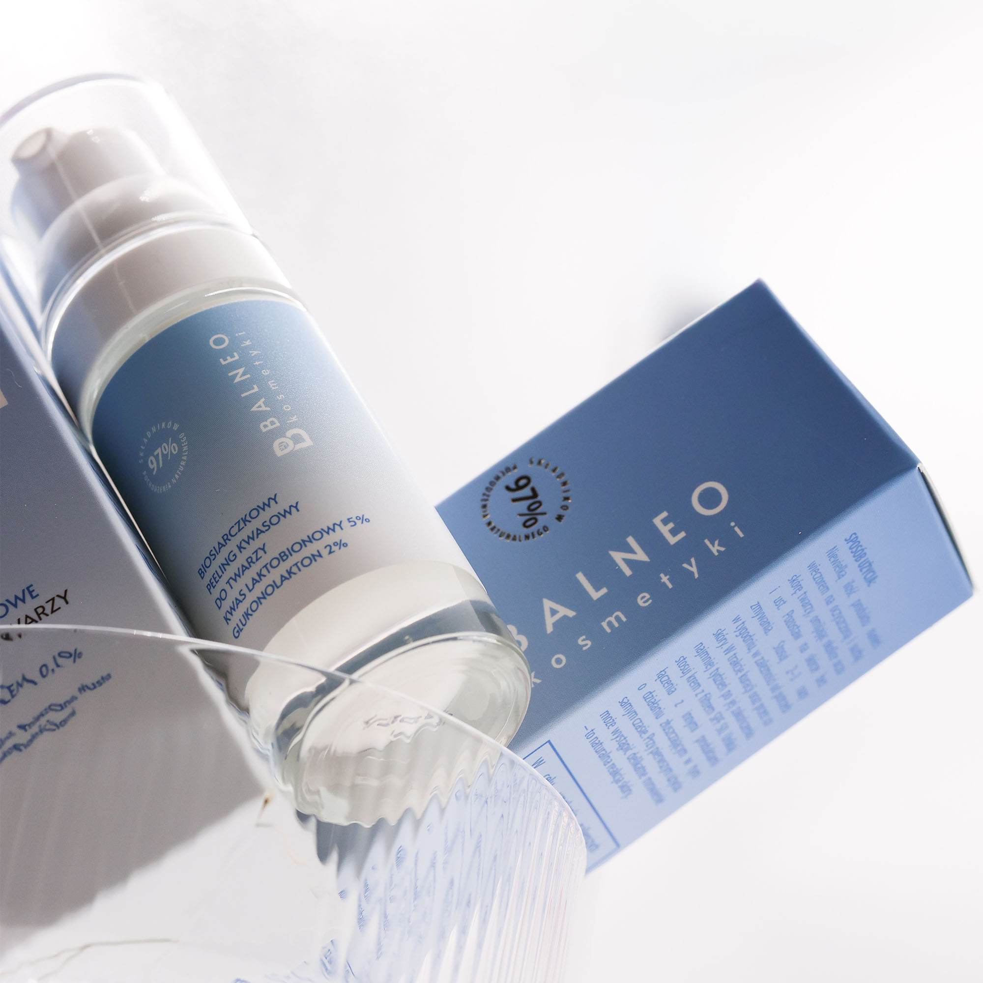 Balneokosmetyki Biosiarczkowy peeling kwasowy do twarzy kwas laktobionowy 5% glukonolakton 2%, 30 ml