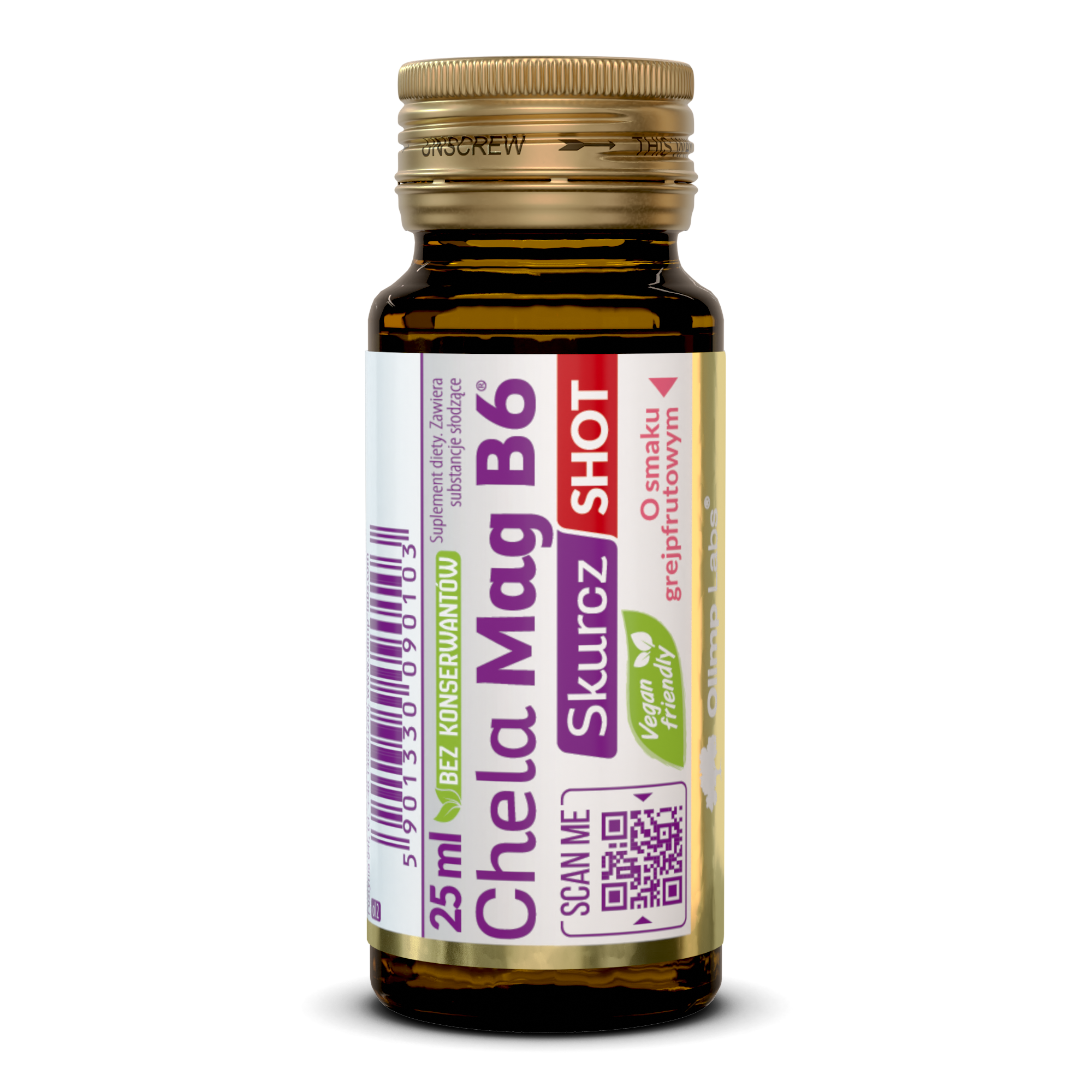 Olimp Chela-Mag B6 Skurcz Shot o smaku grejpfrutowym, 25 ml zdjęcie
