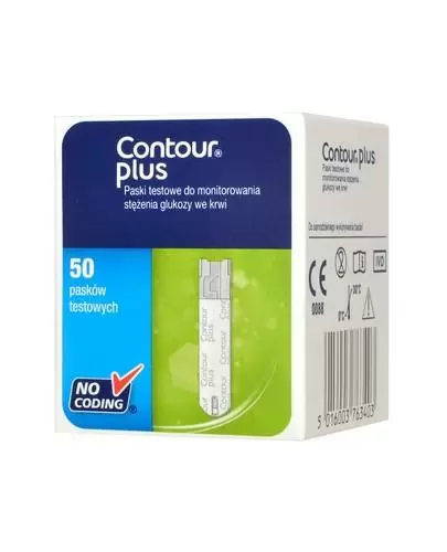 Test paskowy Contour Plus 50 pasków zdjęcie