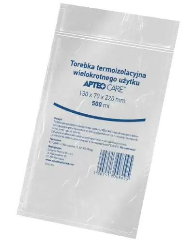 Apteo torebka termoizolacyjna wielokrotnego użytku 130 mm x 70 mm x 220 mm 500 ml zdjęcie