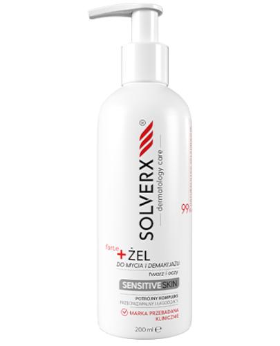 Solverx Dermatology Care Sensitive Skin Forte Żel do mycia twarzy i demakijażu, 200 ml zdjęcie