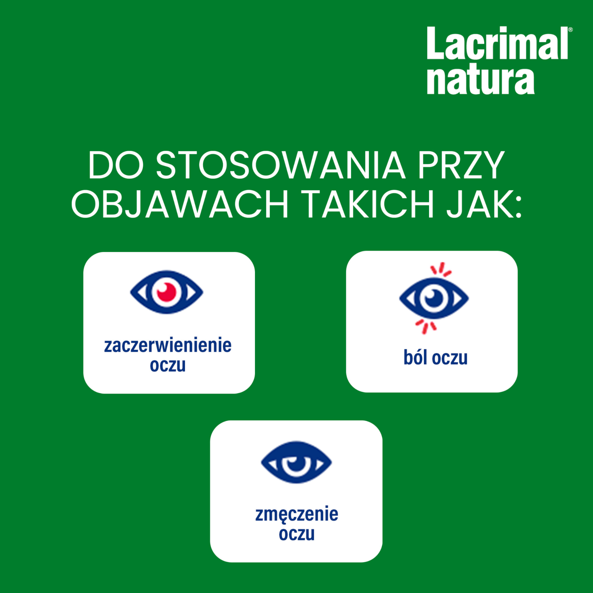 LACRIMAL NATURA Krople do oczu, 10 ml