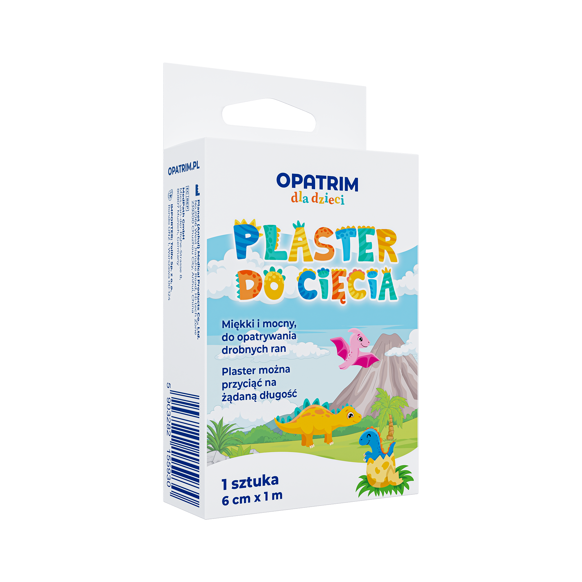 Plaster do cięcia dla dzieci 6 cm x 1 m, 1 sztuka