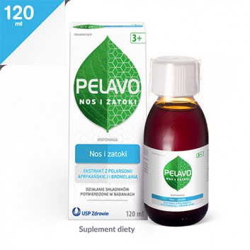 Pelavo Nos i Zatoki syrop dla dzieci 3+ o smaku wiśniowym 120 ml