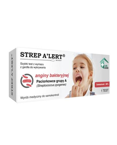 LabHome Strep Alert test z wymazu z gardła do wykrywania anginy bakteryjnej 1 test zdjęcie