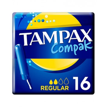 TAMPAX COMPAK Tampony z aplikatorem Regular - 16 szt.