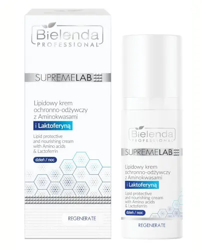 Bielenda Professional SupremeLab lipidowy krem ochronno-odżywczy z aminokwasami i laktoferyną 50 ml zdjęcie