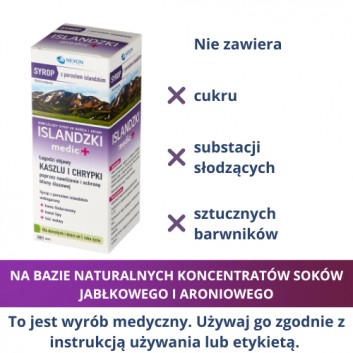 SYROP ISLANDZKI MEDIC+ Syrop z porostem islandzkim - 125 ml
