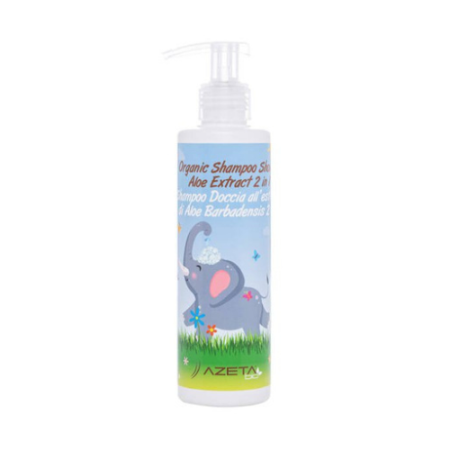Azeta Bio organiczny szampon i płyn do mycia ciała 2w1 dla dzieci z ekstraktem z aloesu 200 ml zdjęcie