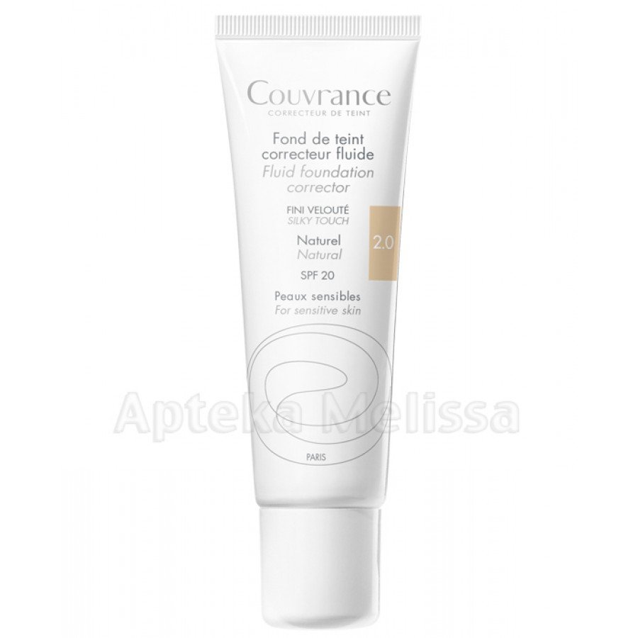 Avene Courvance Fluid korygujący SPF20 naturalny (02), 30 ml