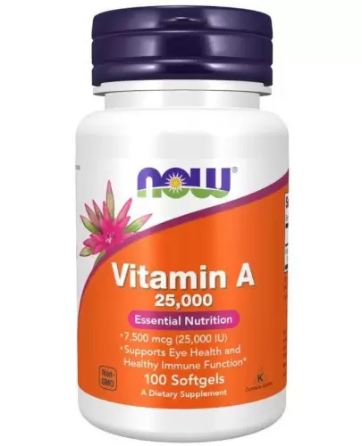 NOW Foods Vitamin A 25000 IU 100 kapsułek zdjęcie
