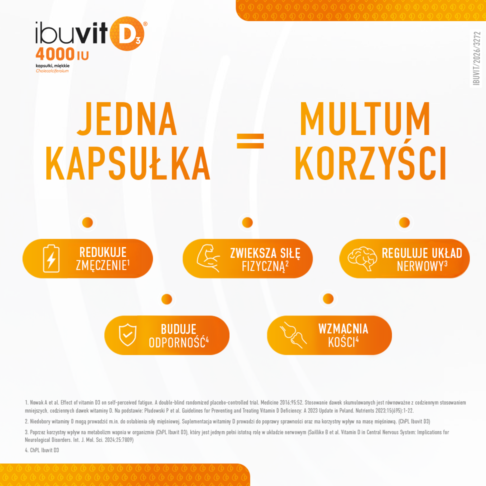 Ibuvit D3 4000 IU, kapsułki miękkie, 2 x 150 sztuk