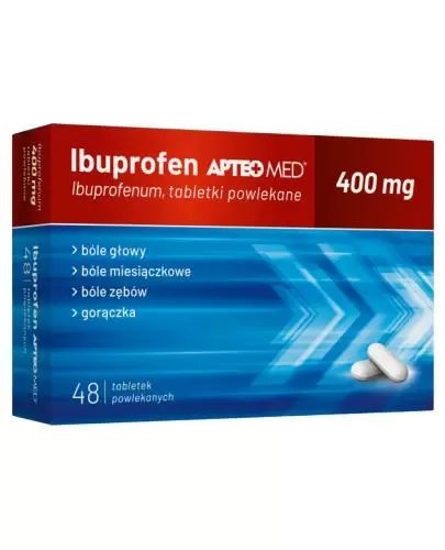Apteo Med Ibuprofen 400mg 48 tabletek zdjęcie