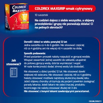 Coldrex MaxGrip C 500 mg + 25 mg + 5 mg + 20 mg + 30 mg 24 tabletki