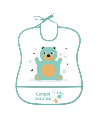 CANPOL BABIES Śliniak plastikowy miękki 2/919 - 1 szt zdjęcie