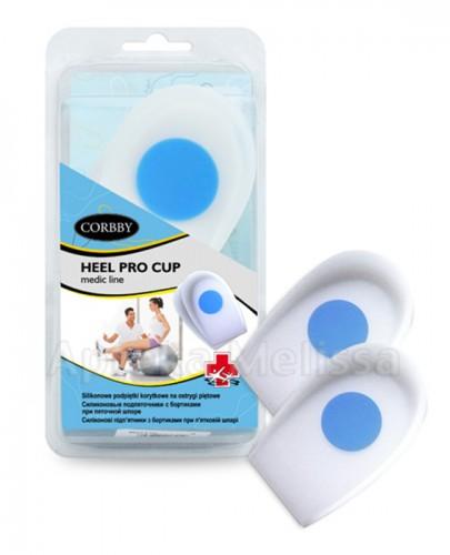 CORBBY HEEL PRO CUP Silikonowe podpiętki korytkowe na ostrogi piętowe rozmiar M - 2 szt. zdjęcie