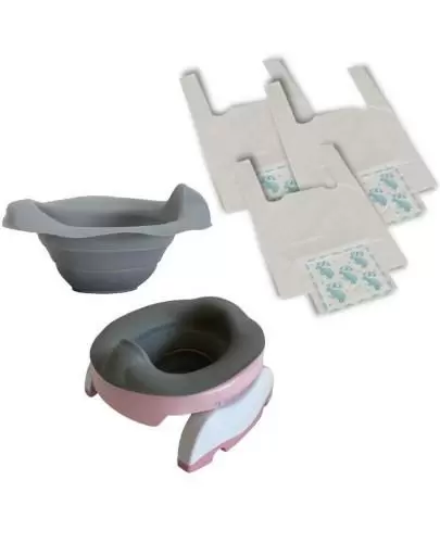 Nocnik Potette plus zestaw wielofunkcyjny z akcesoriami różowo-biały 1 sztuka [2719-PINK] zdjęcie