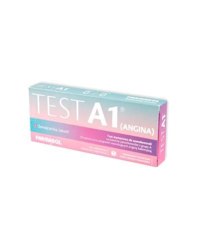Farmabol, A1 Angina Test do samokontroli na bakterie paciorkowców z grupy A wymazowy, 1 sztuka zdjęcie