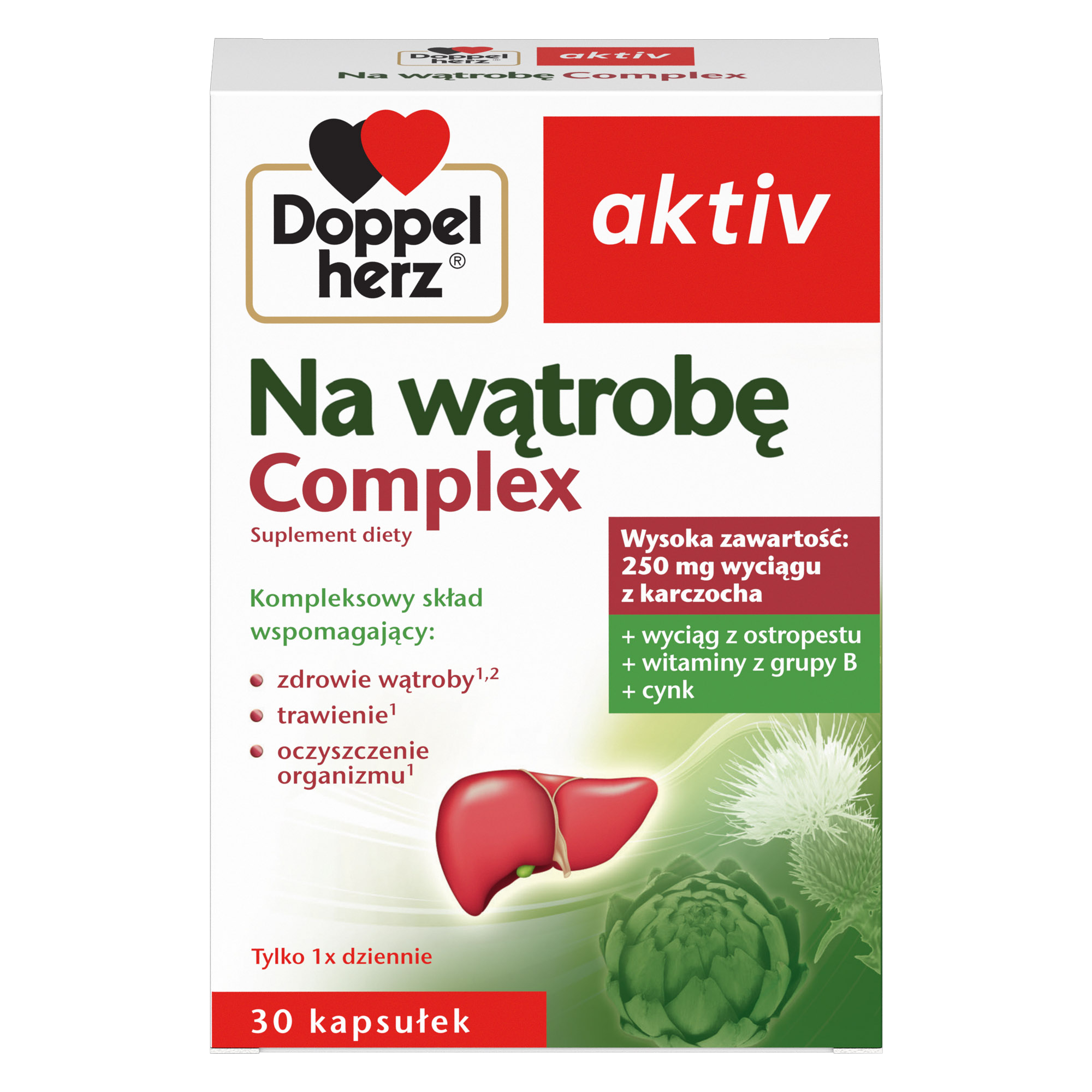 DOPPELHERZ AKTIV Na wątrobe complex - 30 kaps. zdjęcie
