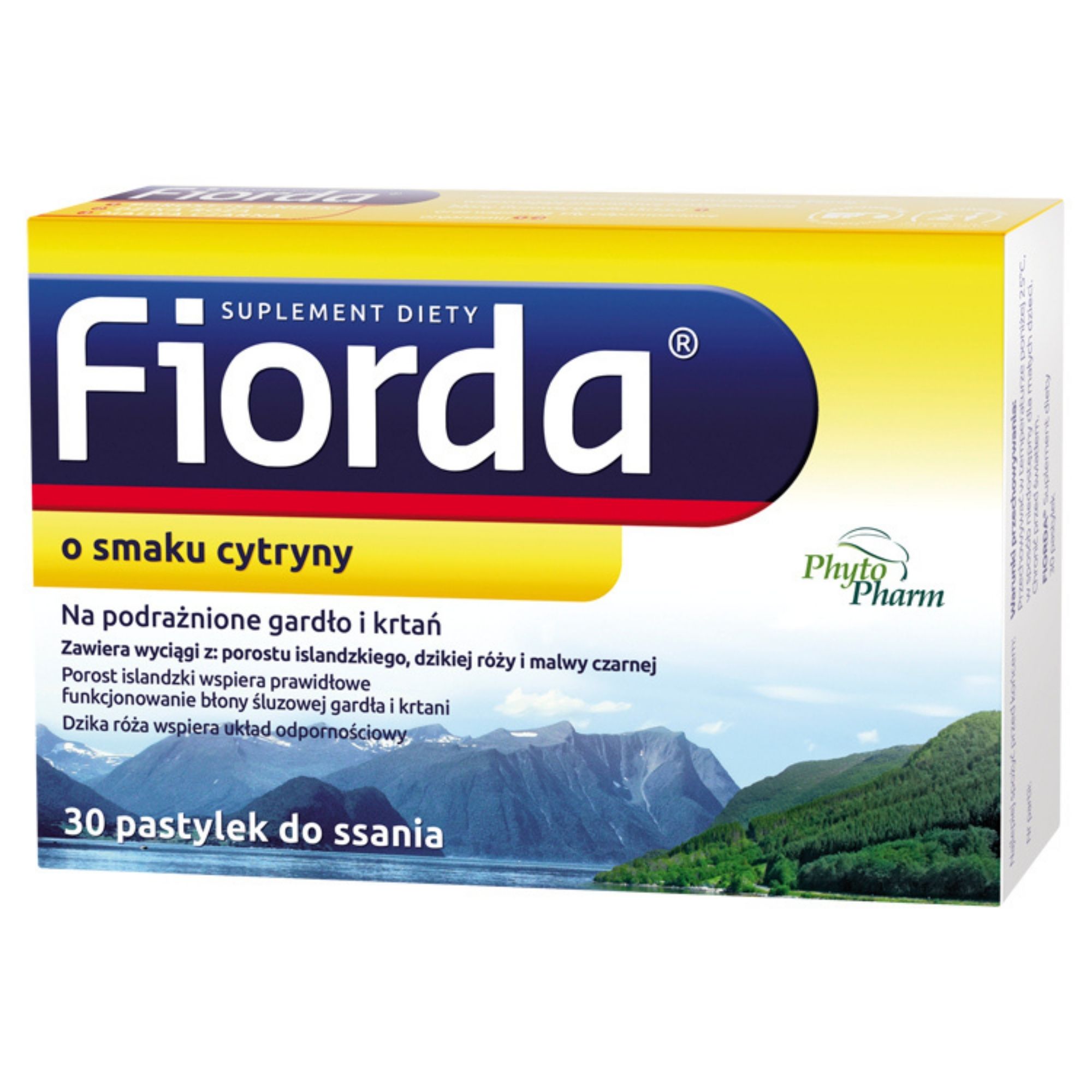 Fiorda o smaku cytryny, pastylki, 30 sztuk zdjęcie