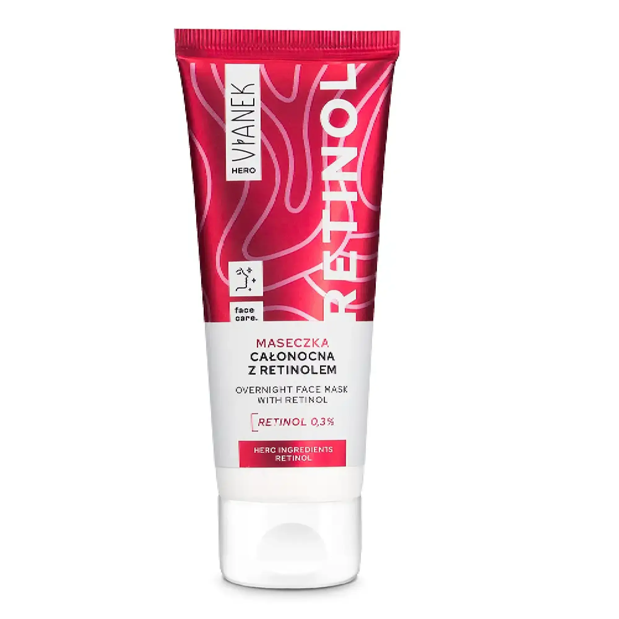 Vianek hero Maseczka całonocna z retinolem 0,3%, 75 ml zdjęcie