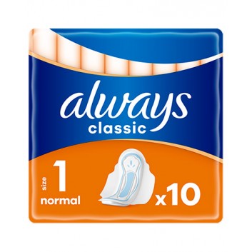 ALWAYS CLASSIC Podpaski ze skrzydełkami Normal, 10 sztuk