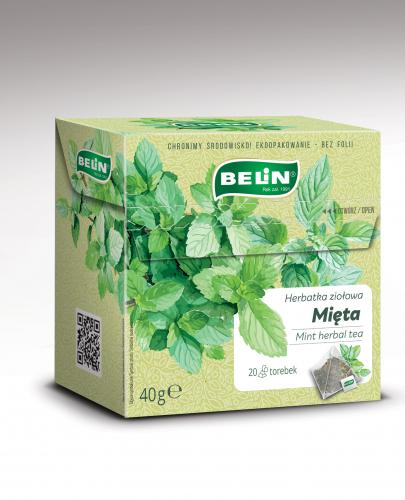 Belin, Mięta, herbatka ziołowa, ekspresowa, 20 torebek zdjęcie