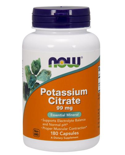 NOW FOODS Potassium citrate 99 mg - 180 kaps. zdjęcie