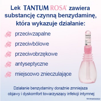Tantum Rosa 1 mg/ml roztwór dopochwowy 5 x 140 ml