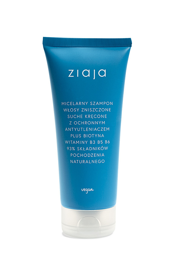 Ziaja Micelarny Szampon włosy zniszczone suche kręcone - 200 ml - cena, opinie, sklad zdjęcie