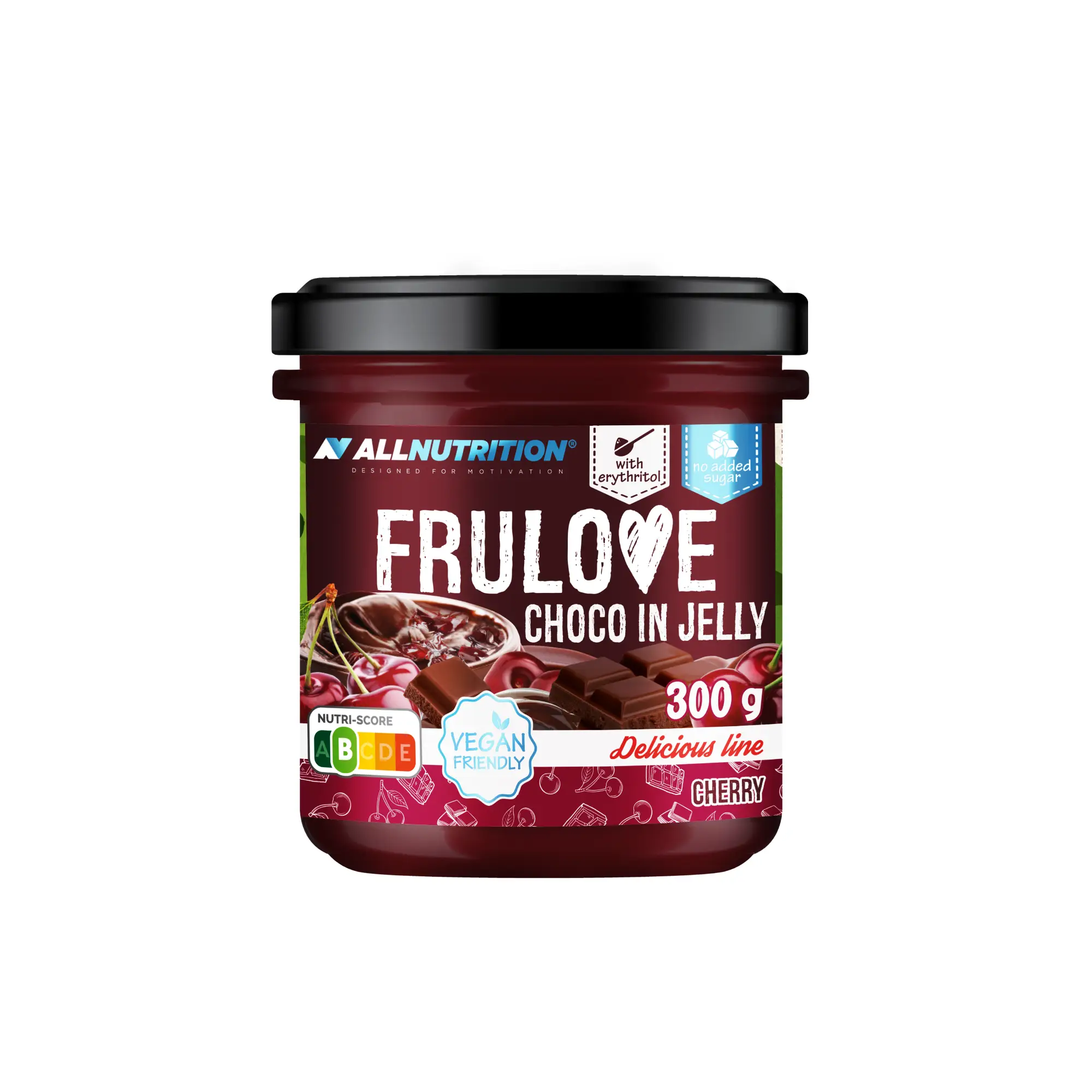 Allnutrition Frulove Choco In Jelly Cherry, 300 g