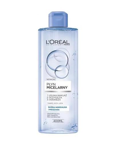 L'OREAL SKIN EXPERT Płyn micelarny do skóry normalnej i mieszanej - 400 ml zdjęcie