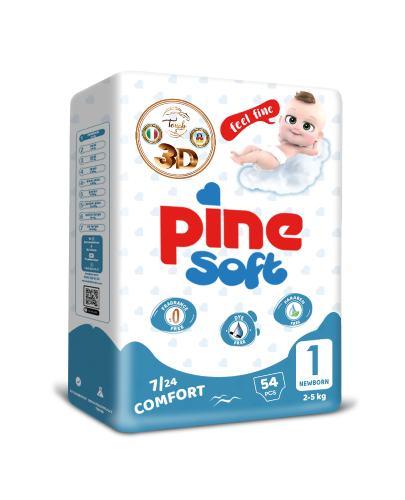 Pine Soft Pieluchy newborn 1 (2-5 kg), 54 sztuki zdjęcie