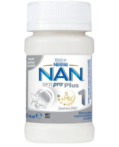 NESTLE NAN OPTIPRO Plus 1 5HM-O mleko początkowe w płynie 90 ml zdjęcie