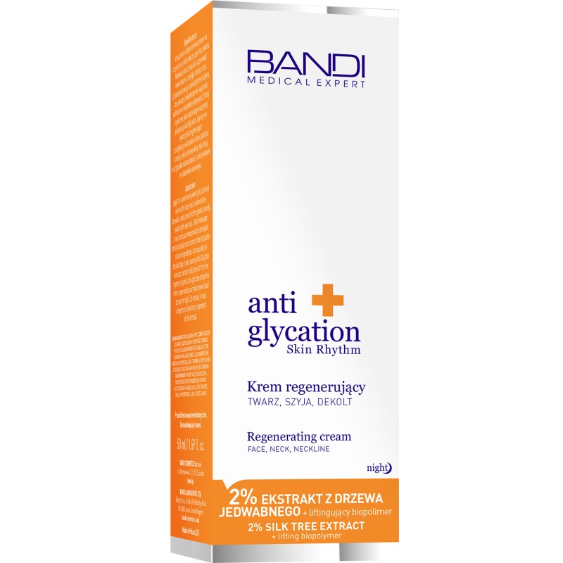 BANDI anti glycation skin rhythm Regenerujący krem twarz szyja dekolt, 50 ml