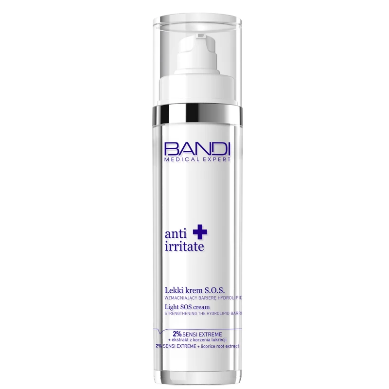 BANDI Medical Expert anti irritate Lekki krem S.O.S. wzmacniajacy barierę hydrolipidową, 50 ml