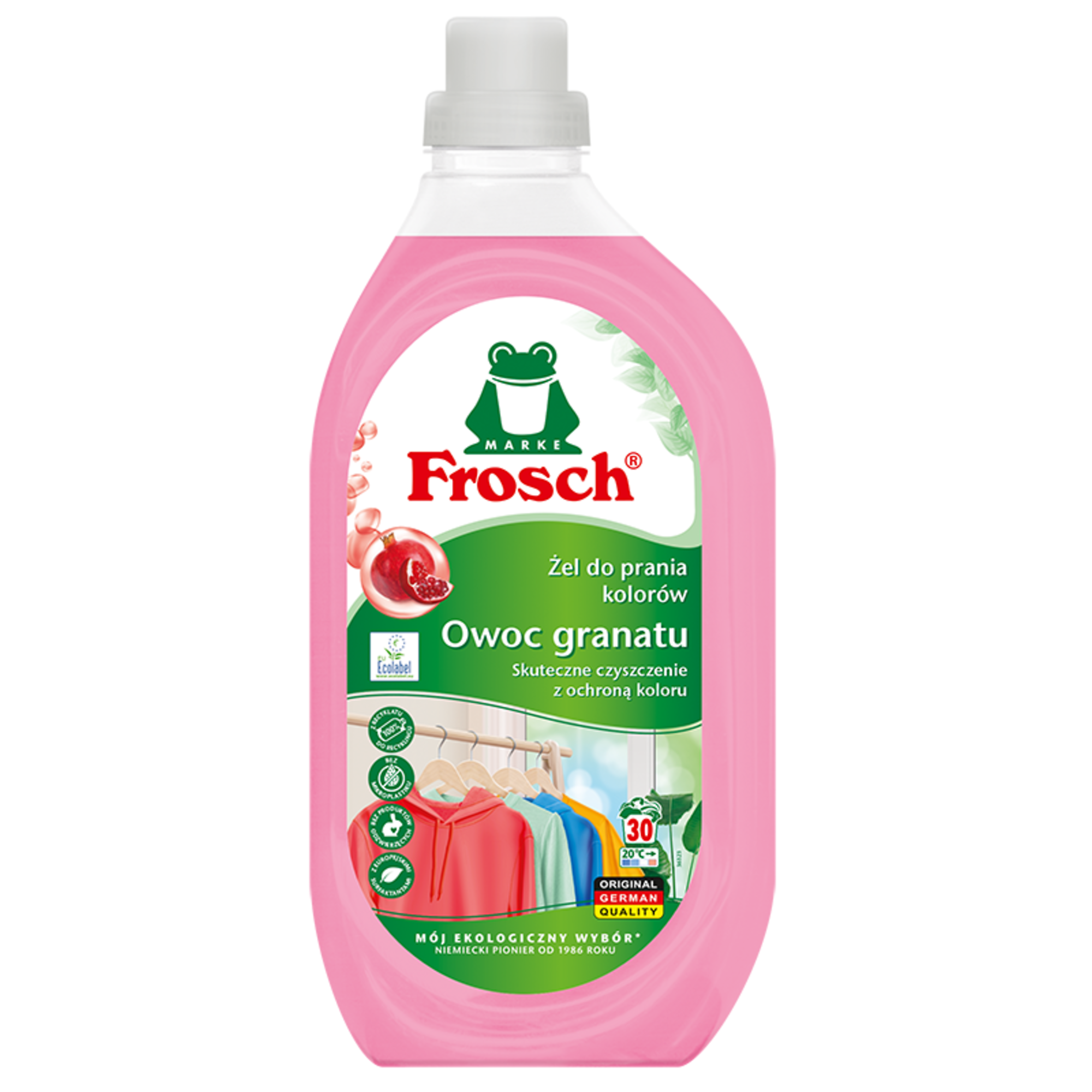 Frosch Żel do prania kolorów, owoc granatu, 1500 ml zdjęcie