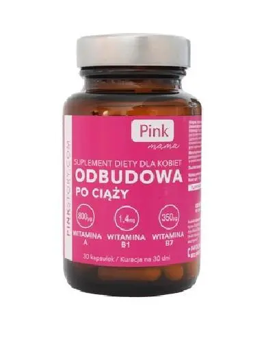 Pink Mama Odbudowa po ciąży, kapsułki, 30 sztuk zdjęcie