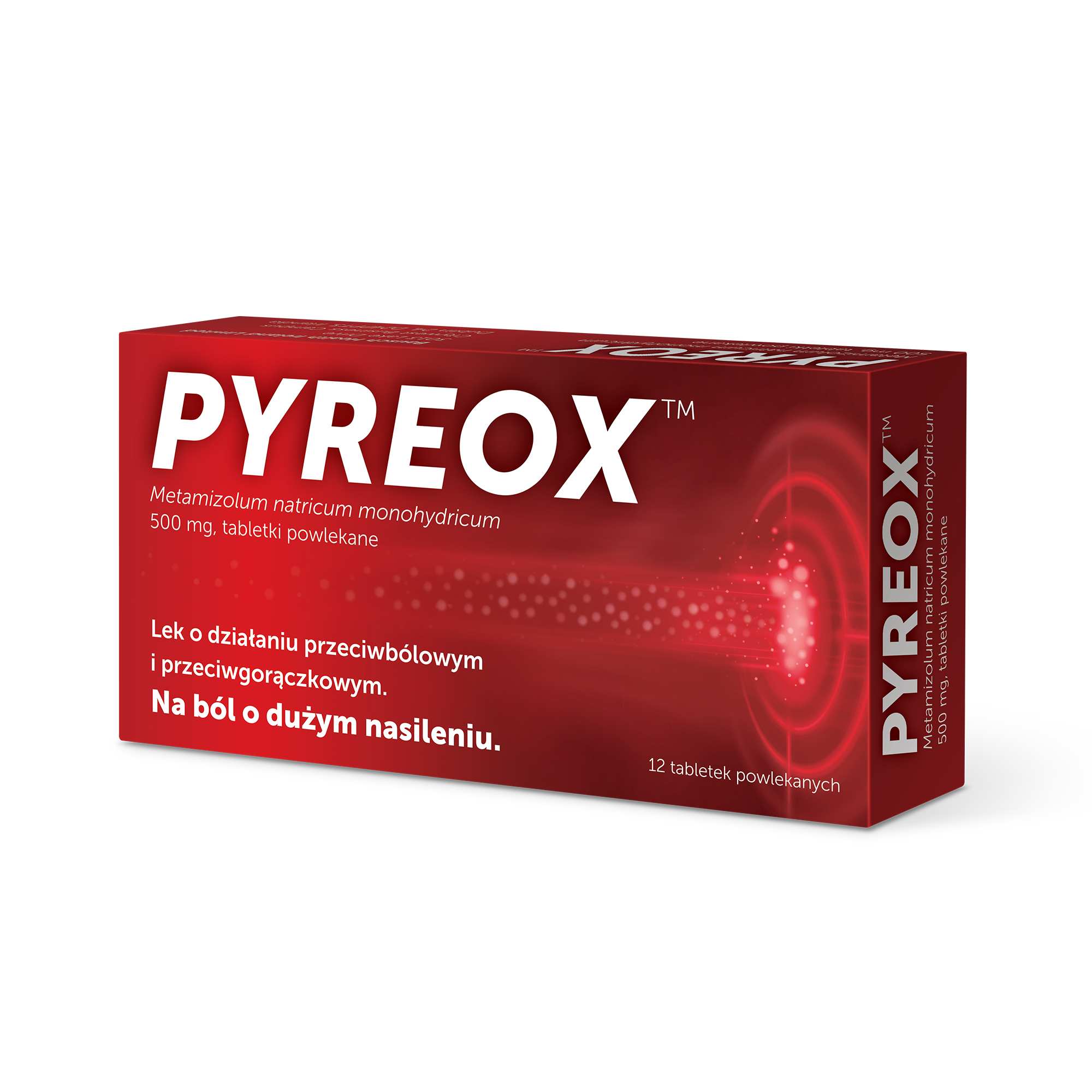 Pyreox 500 mg, 12 tabletek powlekanych zdjęcie
