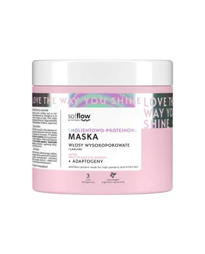 So!Flow, Maska emolientowo-proteinowa do włosów wysokoporowatych, 400 ml zdjęcie