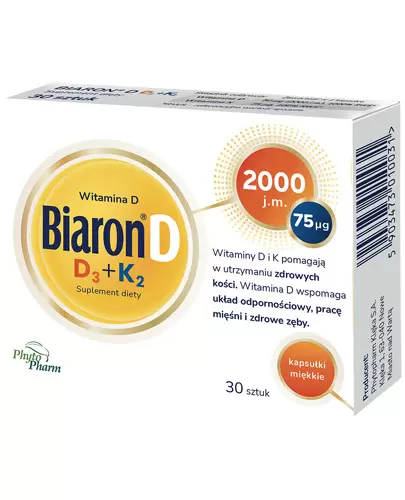 Biaron D D3 + K2 30 kapsułek miękkich zdjęcie