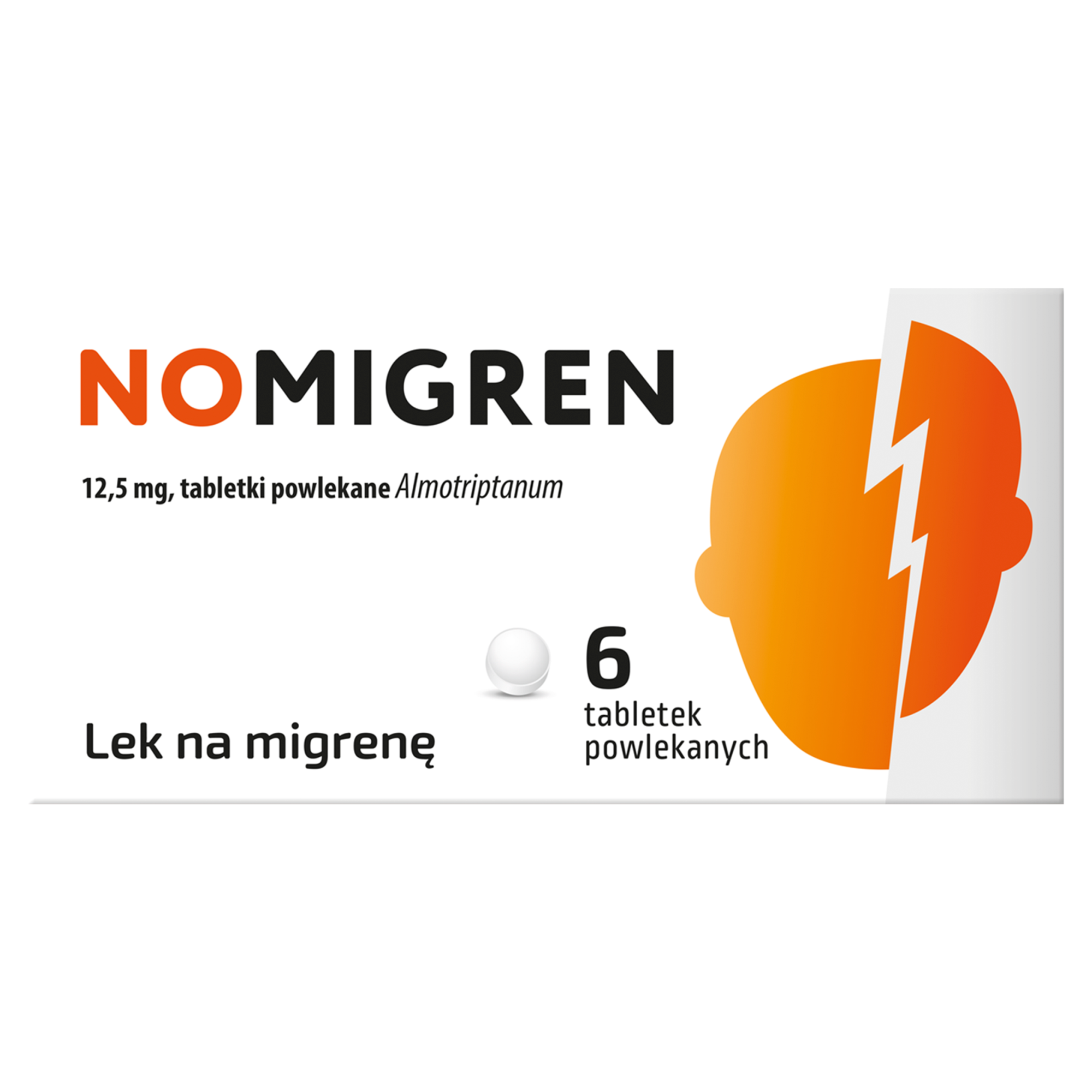 Nomigren, 12,5 mg, tabletki powlekane, 6 sztuk zdjęcie