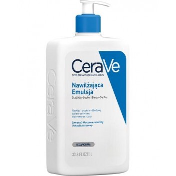CeraVe, nawilżająca emulsja do skóry suchej i bardzo suchej, 1000 ml