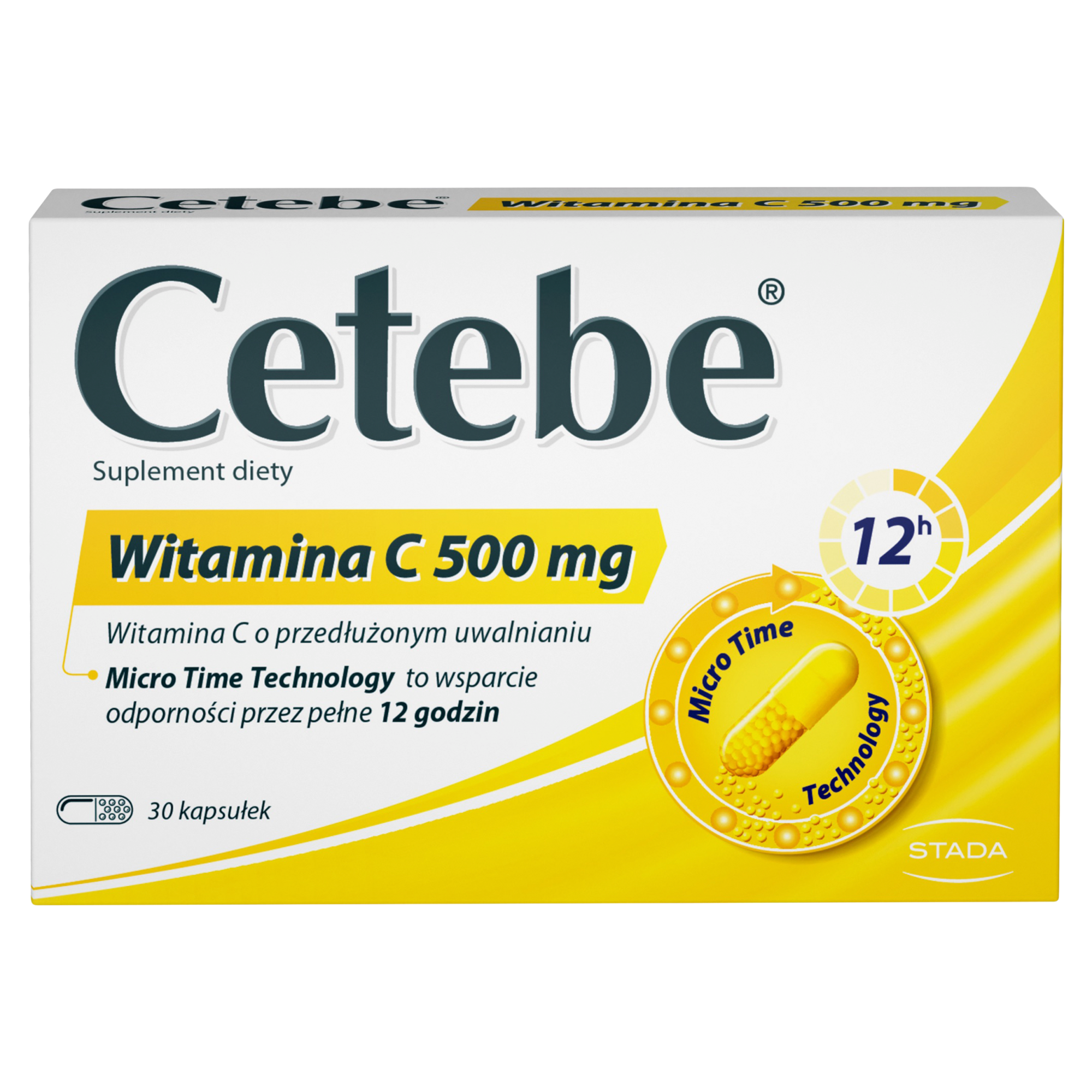 Cetebe Witamina C 500 mg 30 kapsułek zdjęcie