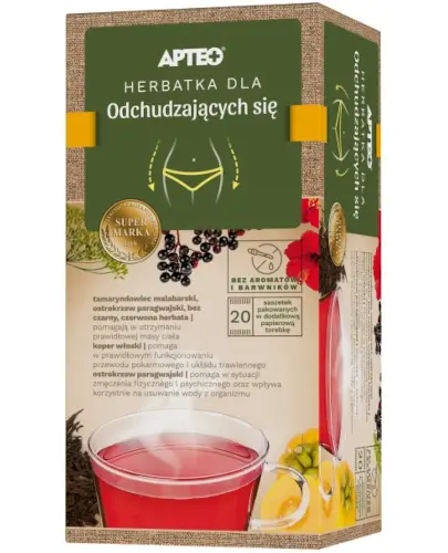 Apteo Herbatka dla odchudzających się 20 saszetek zdjęcie