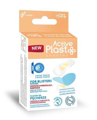 Active Plast PLASTRY NA PĘCHERZE hydrokoloidowe, 5 sztuk zdjęcie