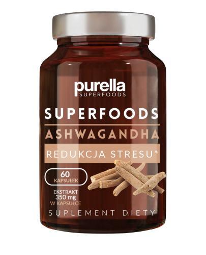 Purella Superfoods Ashwagandha Redukcja Stresu 60 kapsułek zdjęcie