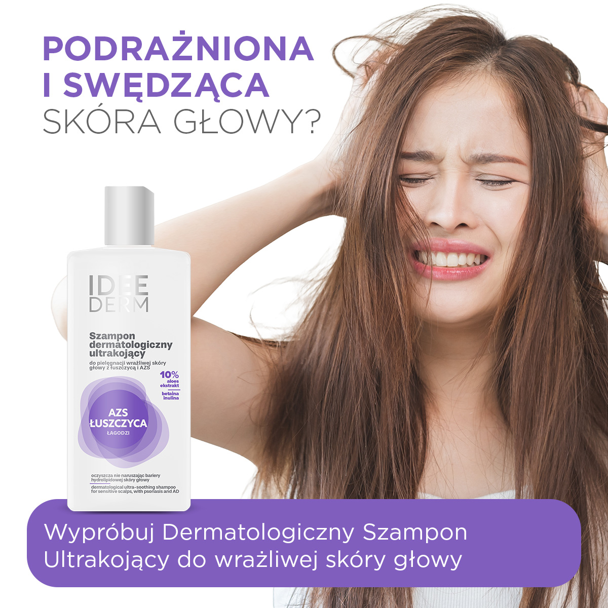Idee Derm, dermatologiczny szampon ultrakojący, 300 ml