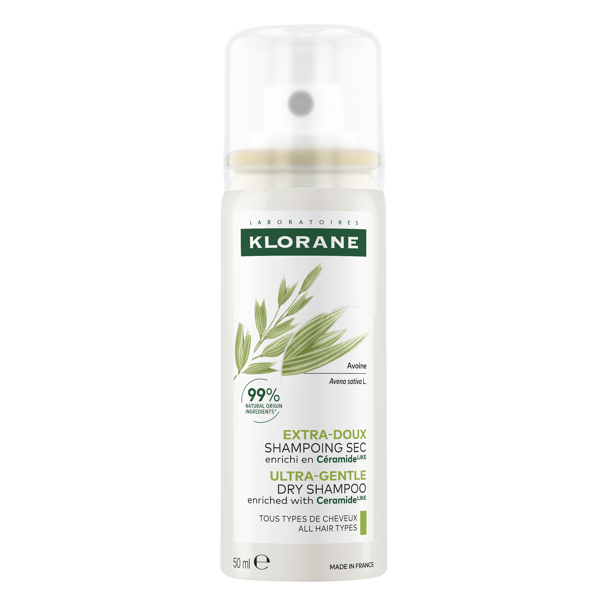 Klorane Ultrałagodny Szampon suchy owies, 50 ml zdjęcie
